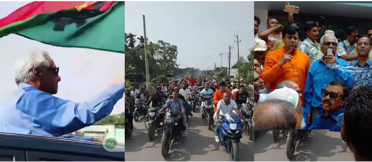 কিশোরগঞ্জে উচ্ছ্বাসে ড. ওসমান ফারুকের আগমন