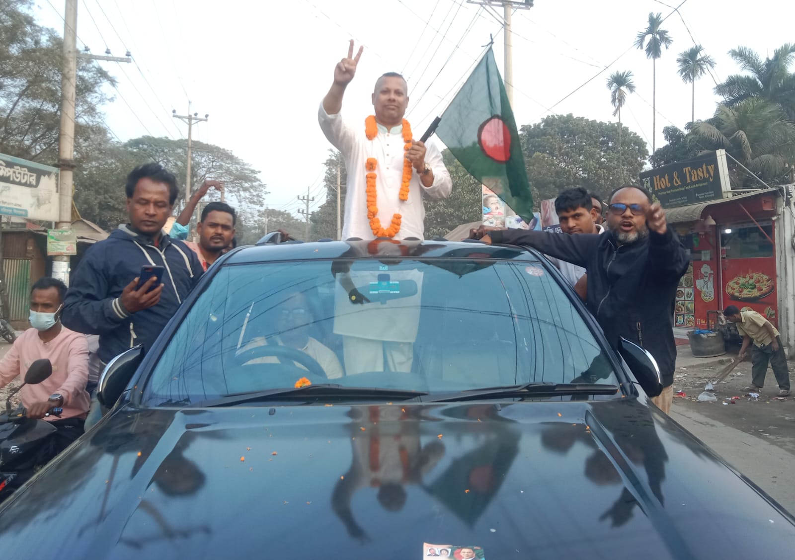 বহিষ্কারাদেশ প্রত্যাহারের পর বাজিতপুরে সংবর্ধিত বিএনপি নেতা ইশতিয়াক নাসির