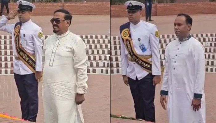 জাতীয় স্মৃতিসৌধে বীর শহিদদের প্রতি স্পিকার ও ডেপুটি স্পিকারের শ্রদ্ধা