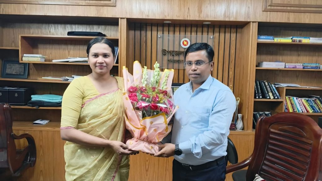 কুলিয়ারচরে ভূমি প্রশাসনে নতুন দায়িত্বে বাবলী শবনাম