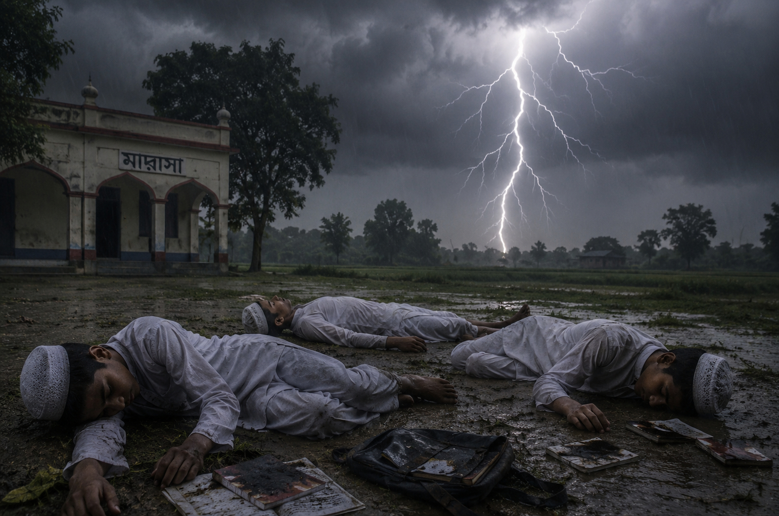 বজ্রপাতে নরসিংদীতে নিহত কিশোরগঞ্জের তিন মাদ্রাসা শিক্ষার্থী