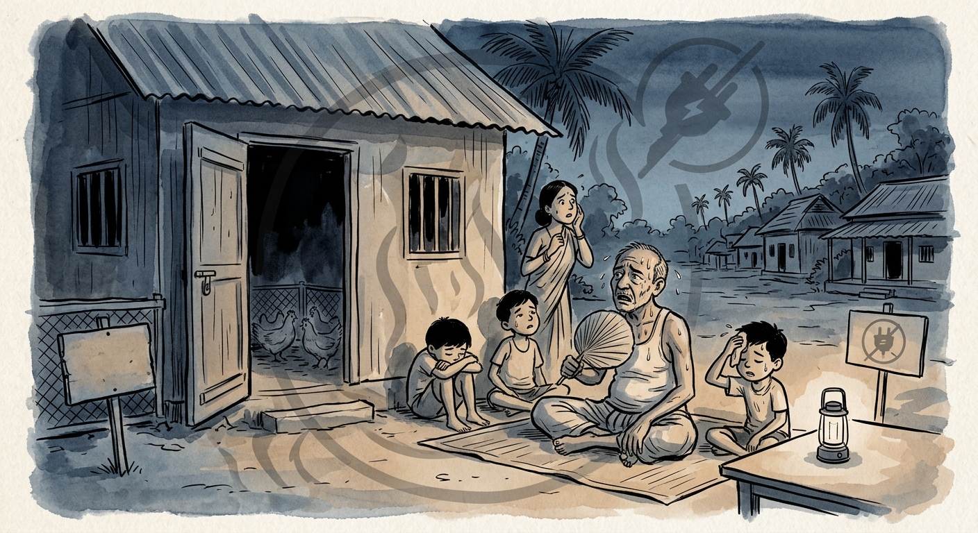 তাড়াইলে বিদ্যুতের জন্য হাহাকার, লোডশেডিংয়ে বিপর্যস্ত জনজীবন