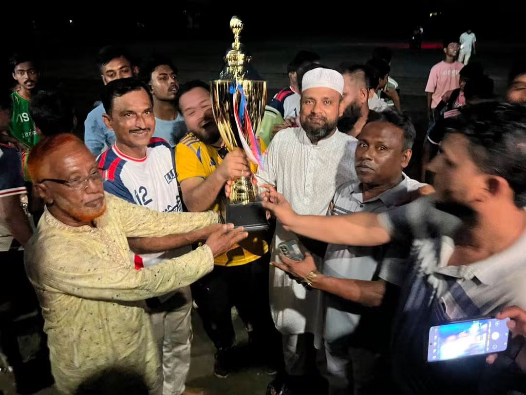 টাইব্রেকারে মারিয়াকে হারিয়ে সদর গোল্ডকাপ জিতল রশিদাবাদ