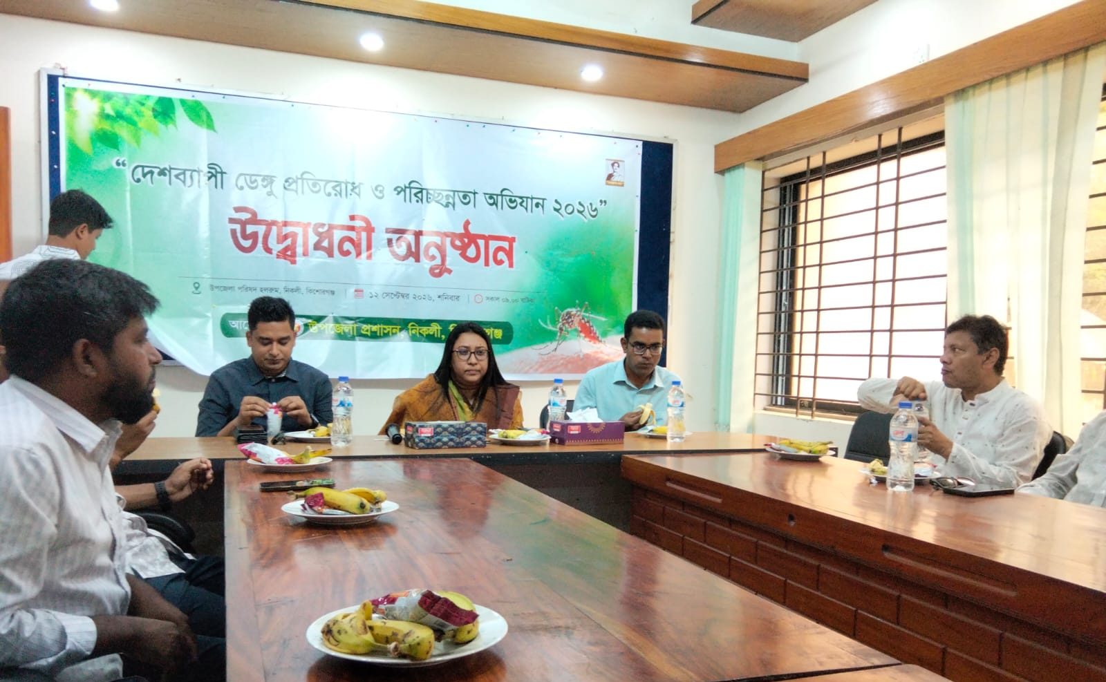 নিকলীতে ডেঙ্গু প্রতিরোধ ও পরিচ্ছন্নতা অভিযান শুরু