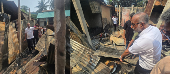 ভৈরবে অগ্নিকাণ্ডে ক্ষতিগ্রস্তদের পাশে জেলা পরিষদ প্রশাসক